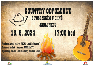 Country odpoledne s posezením u ohně - Jablunkov 16. 6. 2024
